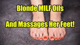 Fun Charlie Oils Up Her Pretty Feet