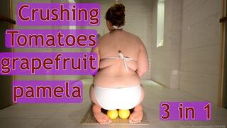 Crushing Tomatoes, Grapefruits & Pomelo – 3 Clips in 1