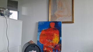 Lina Roselina is riding her sybian after work