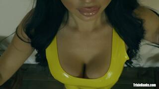 Trixie Banks Walks In Yellow Latex