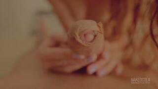 Biting cock, foreskin and balls - Cum teeth cleaning fetish