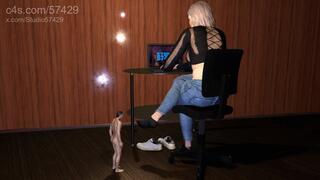 Cum While Smelling Giantess Socks and Bare Foot