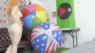 Custom Clip: Deflating My Big 50 inch Beach Balls - mp4