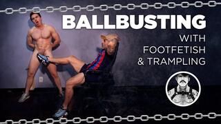 BALLBUSTING, FOOTFETISH AND TRAMPLING