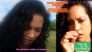 GORGEOUS LADY OF SNEEZE, MARIE SNEEZES, SNEEZE, SNORT AND SMOKE! "A COLLECTION OF SNEEZES VOL 1"