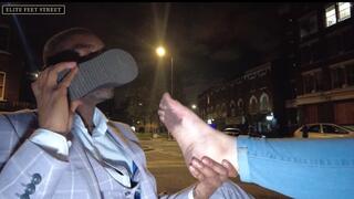 EliteFeetStreet Publicly Licks Clean My Filthy Soles!