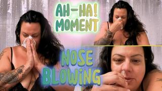 Malory Knox Masters Nasal Trumpet Play – Smiling & Blowing Her Nose for her Devoted Fans - Nasal Taboo - Snotty Morning Goddess