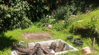 Muddy, Jeans, Socks, Shoes and Top