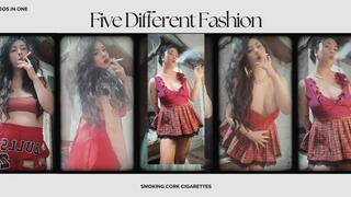 Five Different Fashion - Smoking Five Cork Cigarette - No Audio