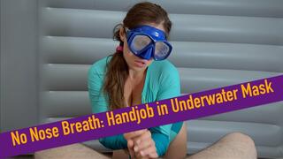 No Nose Breathe: Handjob in Underwater Mask N Swimsuit POV