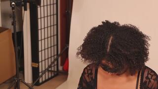 CUTE EBONY GIRL IN FIRST VIDEO: SEX MACHINE