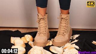 Bread Crush with Boots - 4K MP4