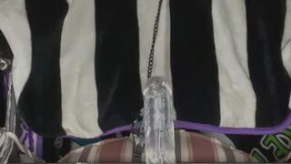 Spicy pussy play with Tiger Balm and dildo