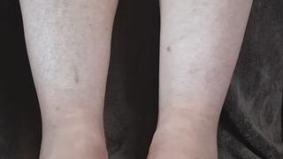 Footjob on a Big Zucchini