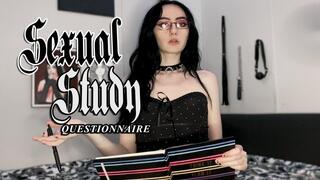 Sexual Study Questionnaire