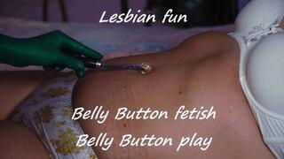 Lesbian bellybutton fun with my stepmom
