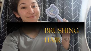 Breaking out my new hairbrush