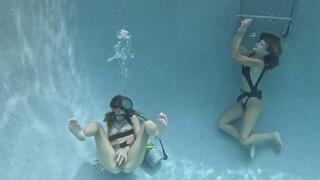 Handcuffed To the Pool Ladder: Distracted by Despair with Jasper and Nathalia 1080p