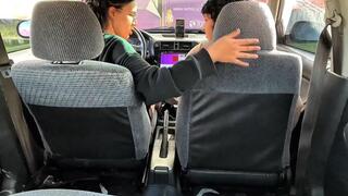 We sexy latinas really like shake our butts inside the car, how does your cock feel with us?