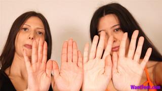 Models Hands Comparing - Hand Fetish - HD MP4