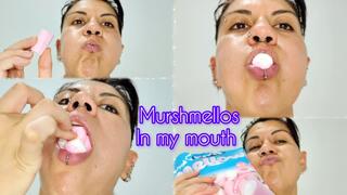 How many marshmallows do you think fit in my mouth? Mouth Fetish - Feeding Fetish
