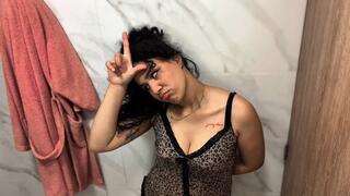 A day in life of a curvy Sexy latina girl who have hiccups