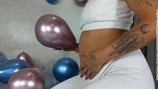 Anita Pervers farting on colorful balloons! Full movie