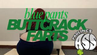 blue pants buttcrack farts wmv
