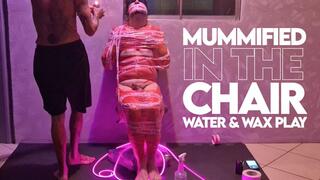 Mummified In The Chair + Water & Wax Play Experience (1080p) Gay Bondage - Gay Domination - Mummification - Wax Play - Tape Bondage - BDSM