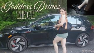 Goddess Drives The GTI In Little Black Sneakers