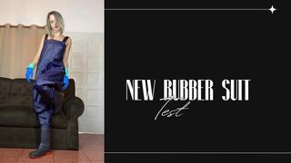 new rubber blue suit