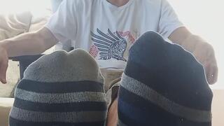 Sock & barefeet humiliation POV