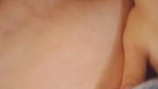 In my living room fingering my belly button i was horny because of it