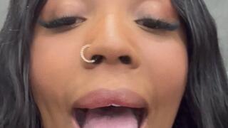 WATCH MY BIGGEST TONGUE FULL OF DROOL PART 2 BY IZA CANDY FULL HD