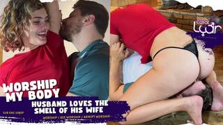 WORSHIP MY BODY! Husband Loves the Smell of His Wife (SUB ENG 1080p) WOSHIP, ASS WORSHIP, FACESTTING C4STaboo25