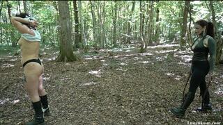 Forest double whipping _Mistress Lunatika