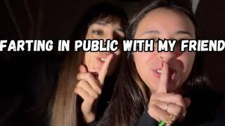Farting in public with my friend