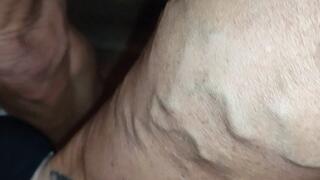 Calves in velvet Mary Jane heels