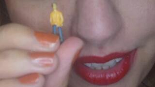 A tiny in my Tongue! - Vore Video