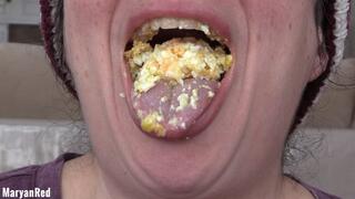 Chewing Eggs - Eating and Mouth Fetish - HD Version