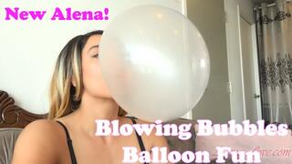 Alena Blowing Bubbles Balloon Fun New 2025 [HD]