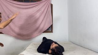 Brunette Making a Messy Crushing on Her Slave's Face Part 1 by Pietra Hunter and Daniel Santiago (Full HD Cam)