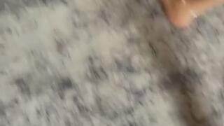 Washing my dirty foot