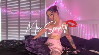 Scarlett's SATIN OVERLOAD pillow hump (nightie & kimono)