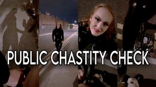 PUBLIC CHASTITY CHECK (1080p)