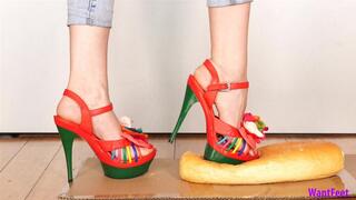 High Heels Bread Crush - 4K MP4