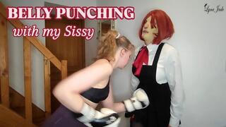 Belly Punching with my Sissy