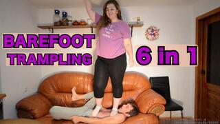 6-in-1 Barefoot & Socks Trampling Compilation