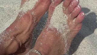 Sexy Toes In The Sand!