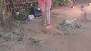 Speed Cleaning with My Friend.